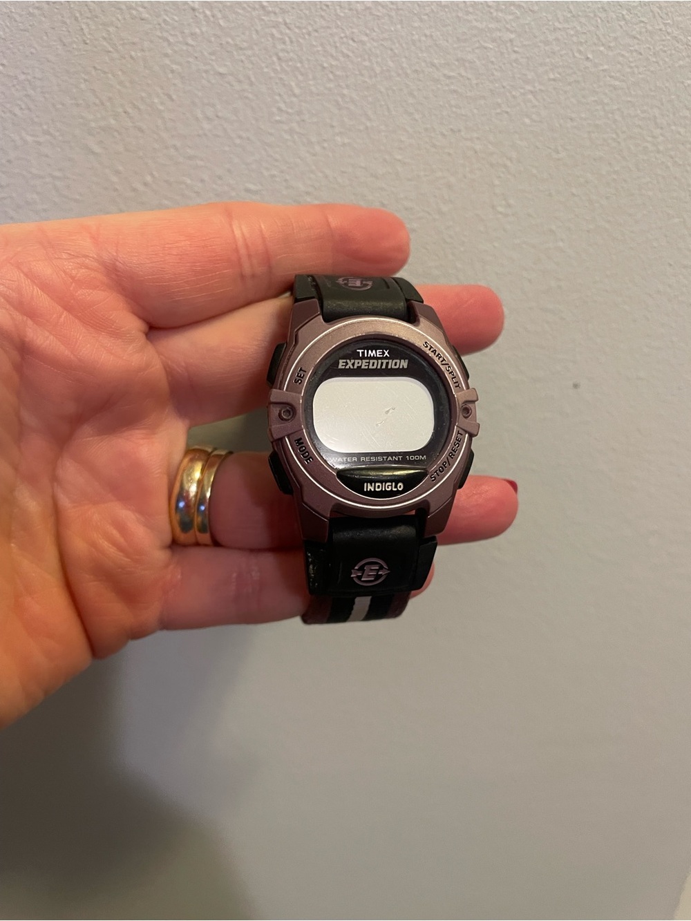 Timex Expedition Digital Watch in Black and Silver